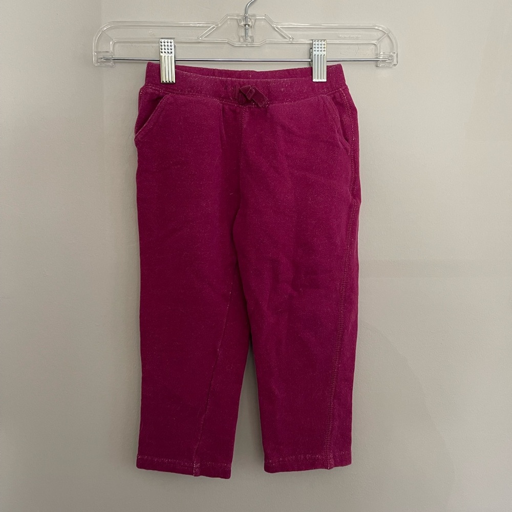 VGUC Tea Collection fuschia sweatpants, sz 3T